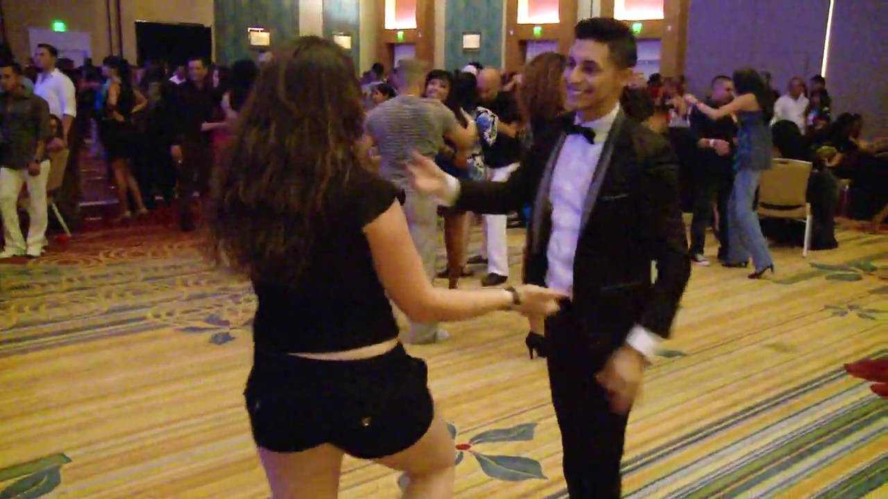Nery Garcia Salsa dancing with Chelsea and switching with Cristian Oviedo... Good Times