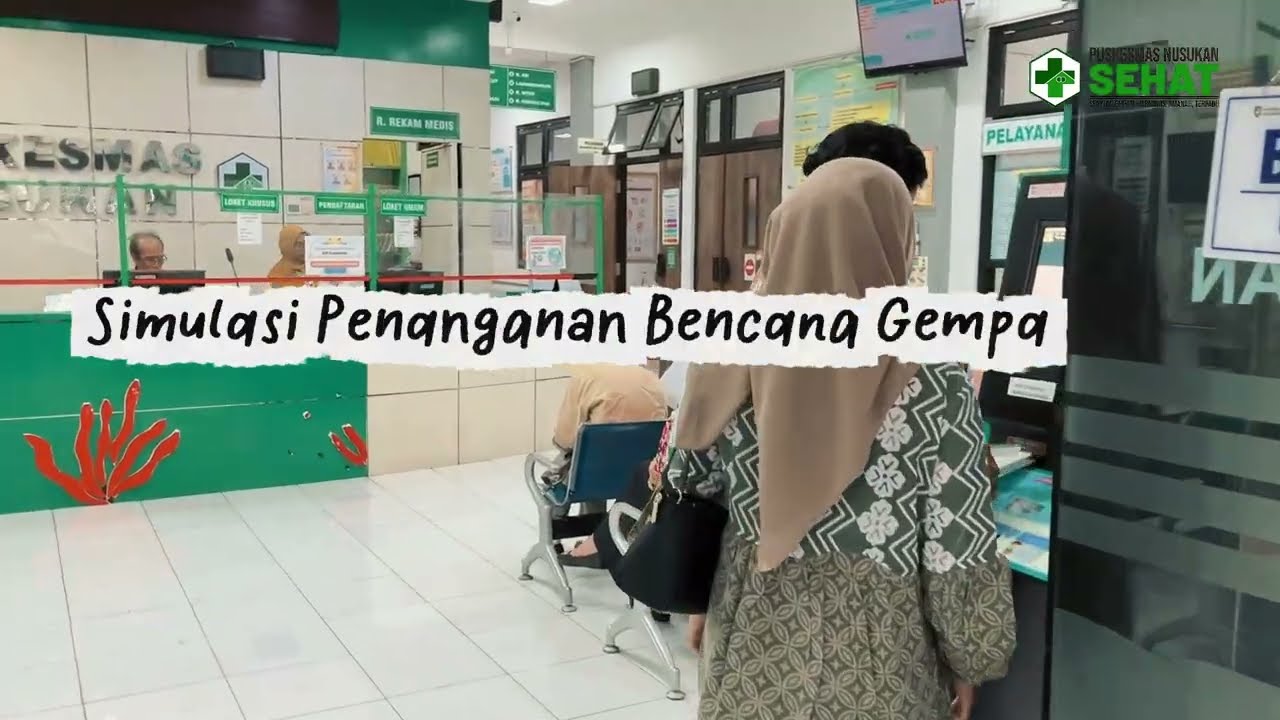 Simulasi Penanganan Bencana Alam (Gempa Bumi) di Puskesmas Nusukan Kota Surakarta