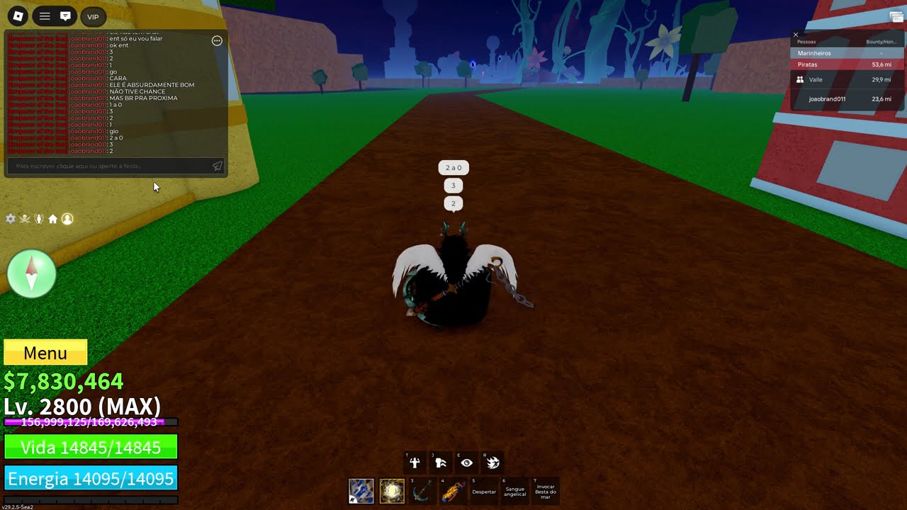 FUI PVP NO BLOX FRUITS CONTRA O MEU MELHOR AMIGO (QUE TAMBÉM É O MELHOR DO MUNDO)