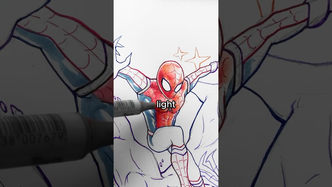 How to Colour the SHADOWS!👀🎨 #arttutorial