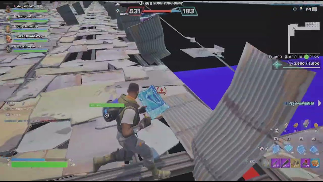 The biggest skybase in CRAZY RED VS BLUE MADE BY rvb