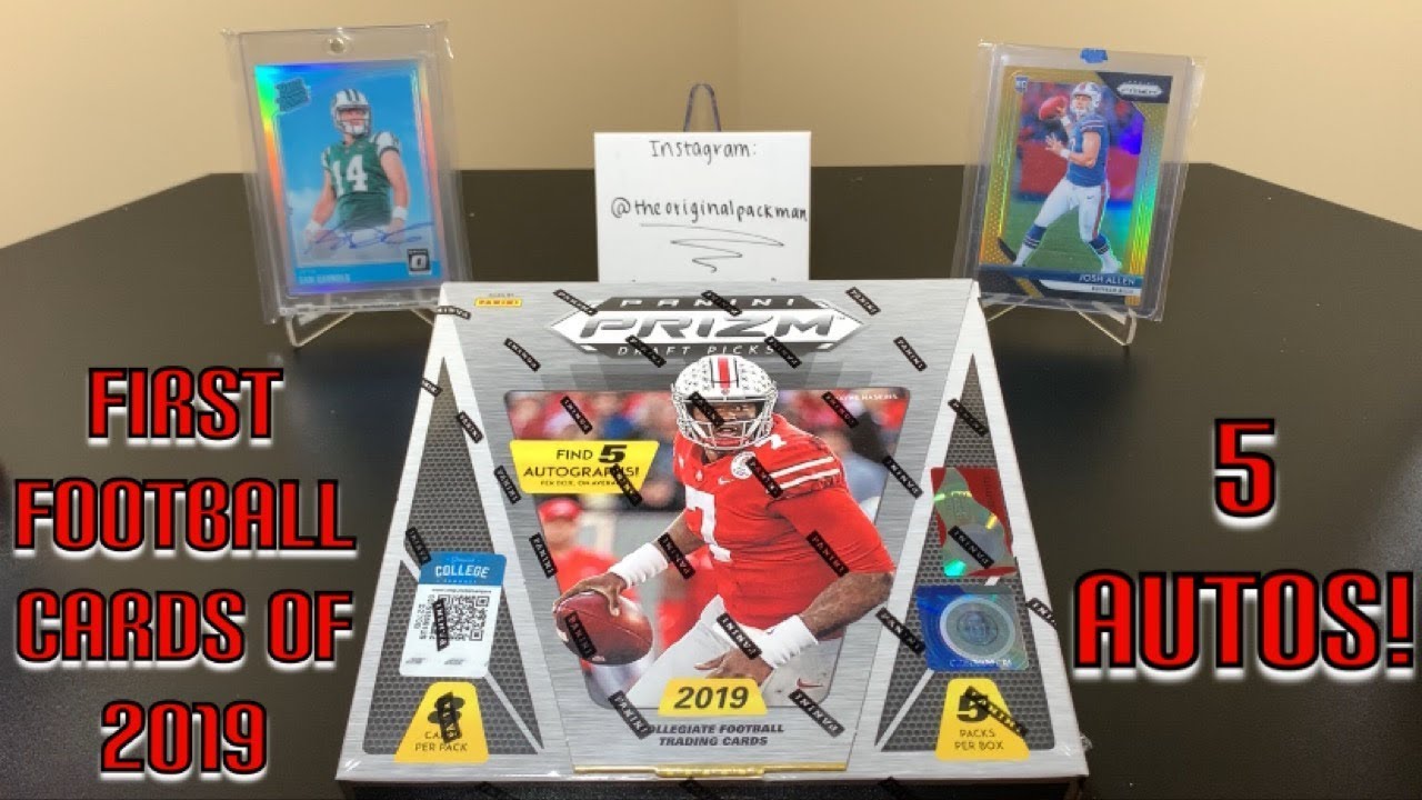 2019 Panini Prizm Draft Picks Football Hobby Box Break - FIRST CARDS OF 2019!!! 5 AUTOS!!!