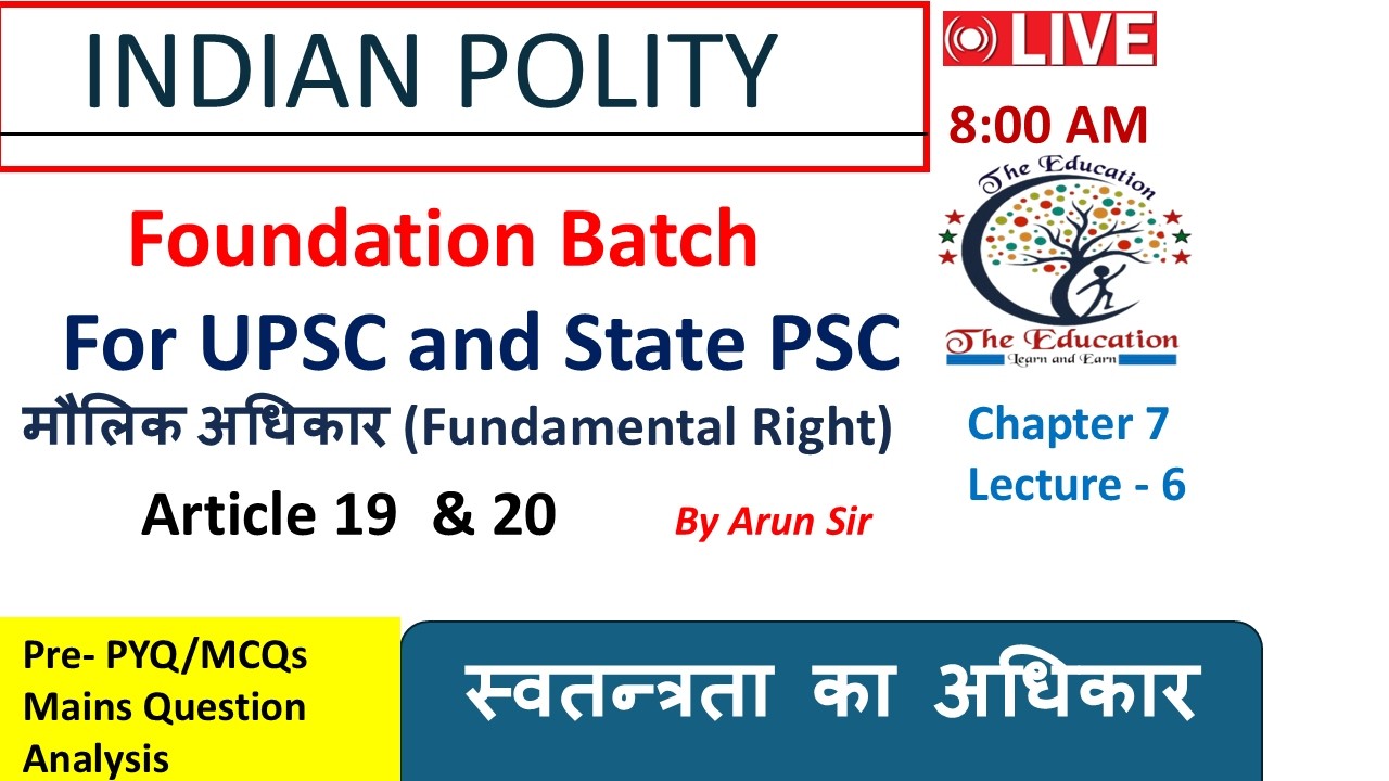 chapter 7 (lecture 6) Article 19 & 20