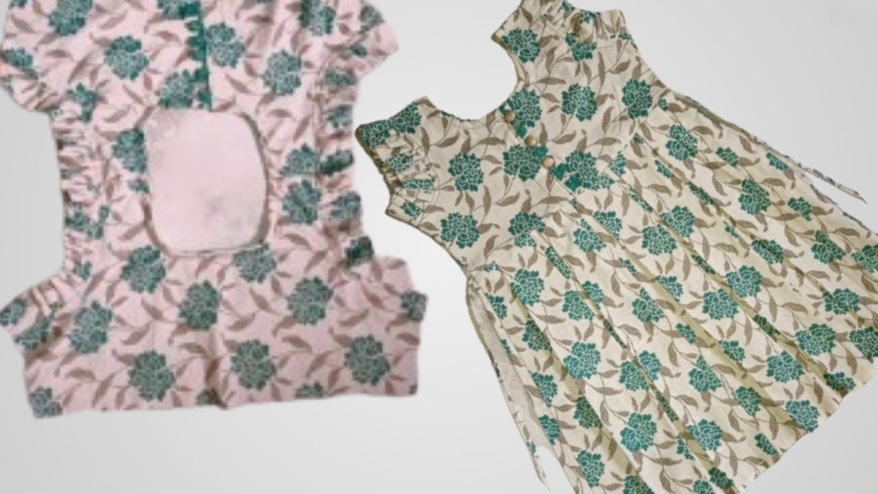 Unique baby dress cutting and stitching| box pleted baby frock cutting and stitching