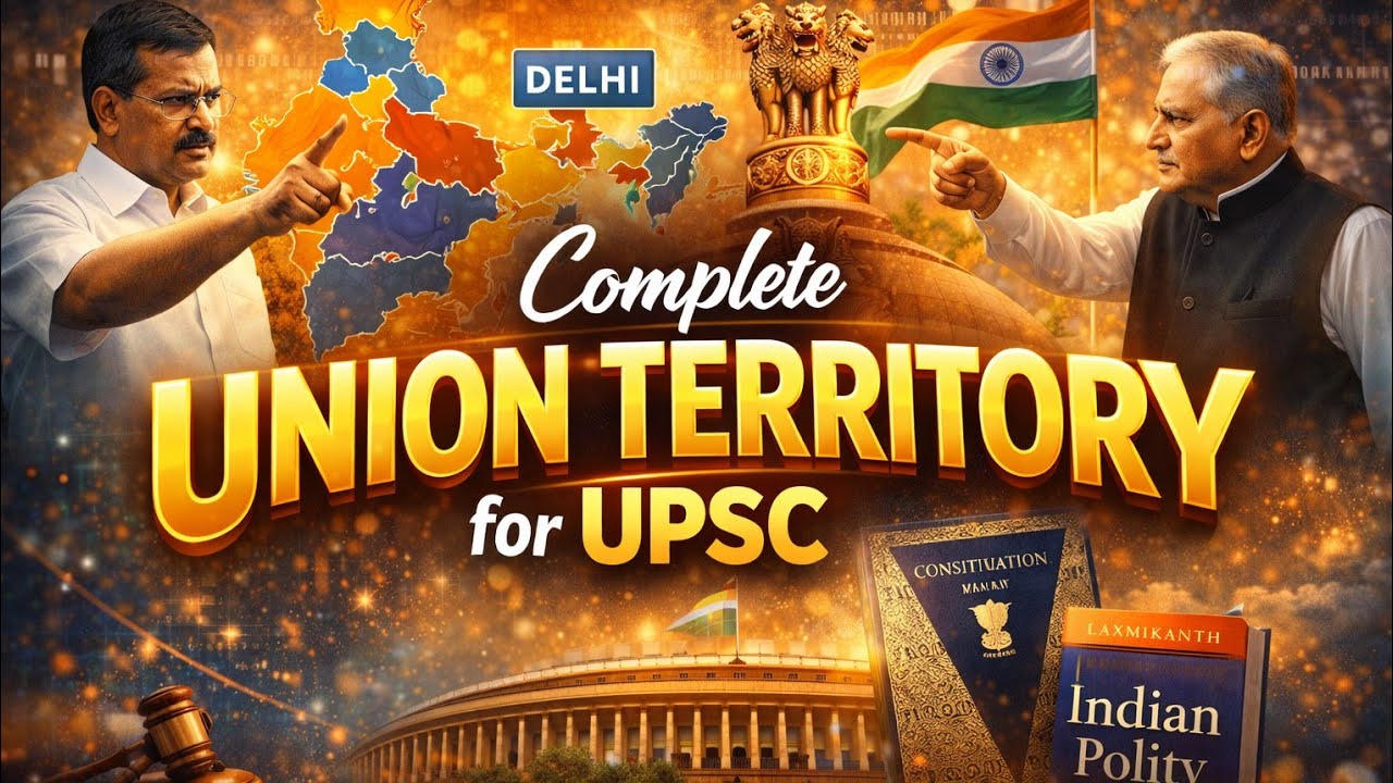 Union territory part 8 articles 239 explain for UPSC | Complete Indian polity    
