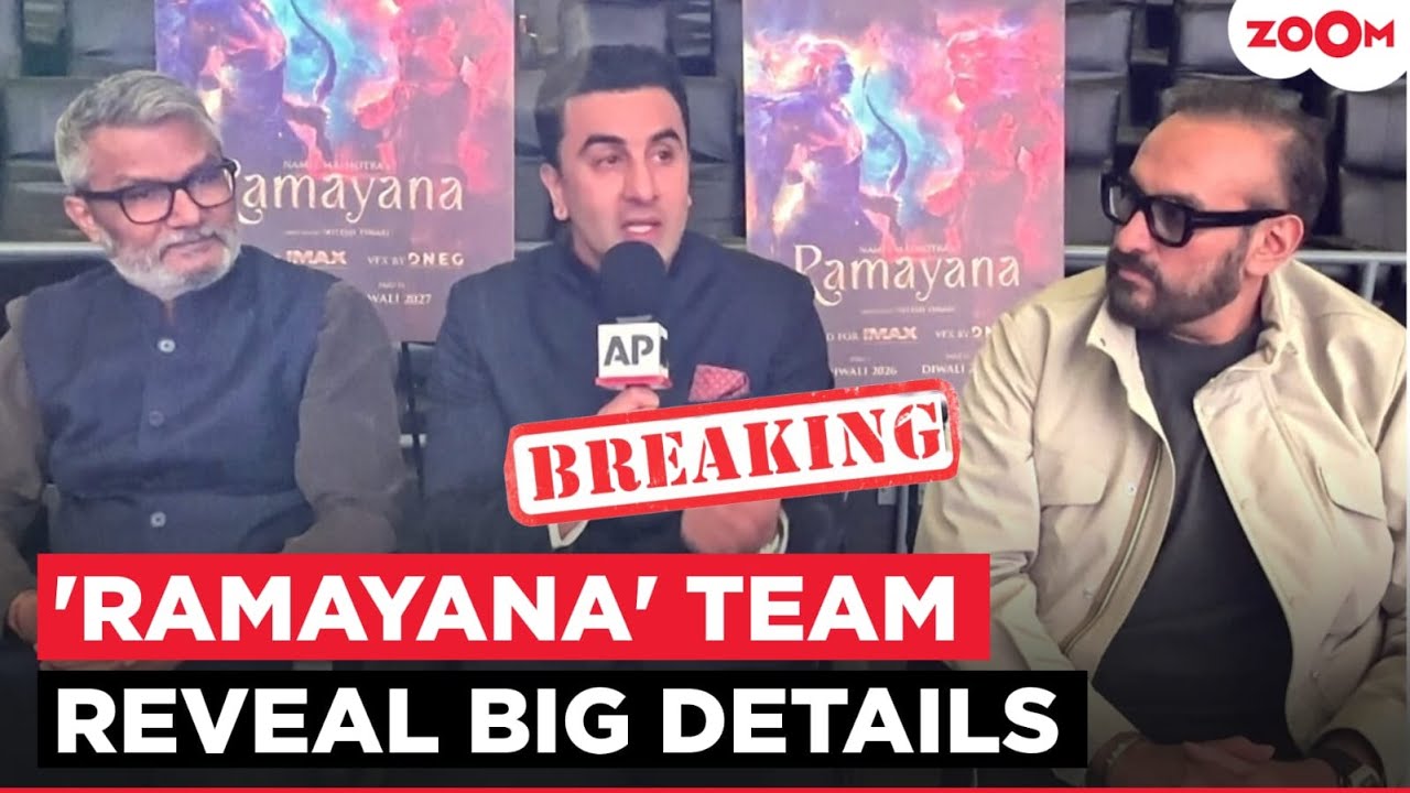 Ranbir Kapoor with Namit Malhotra and Nitesh Tiwari Talk About Bringing Ramayana to Big Screen