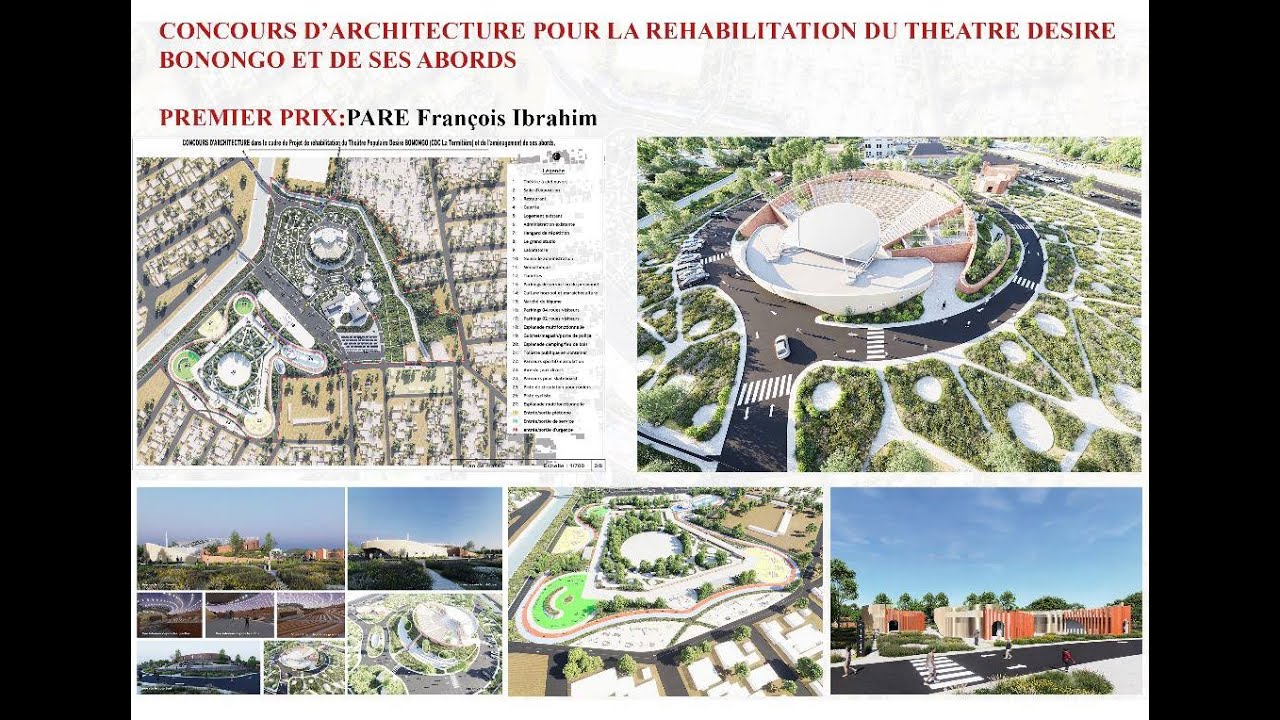 Théâtre populaire Désiré Bonogo : les lauréats du concours d’architecture reçoivent leurs chèques