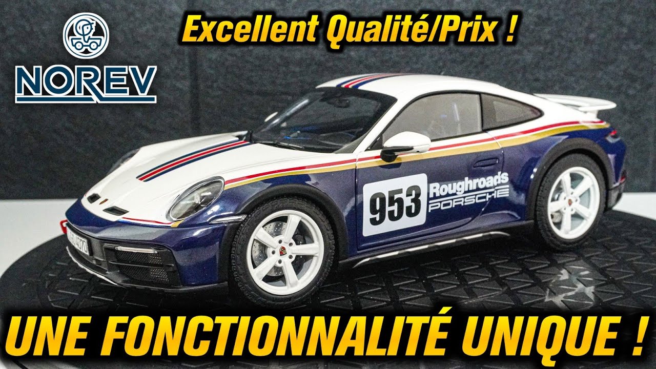 Cette Miniature 1/18 à une Fonctionnalité UNIQUE au MONDE ! Porsche 911 Dakar de chez Norev !