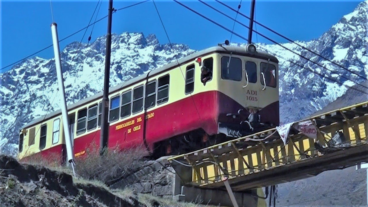 Automotor Schindler ADI-1015 (Ferrocarril Trasandino) Viaje de pruebas entre Los Andes y Río Blanco