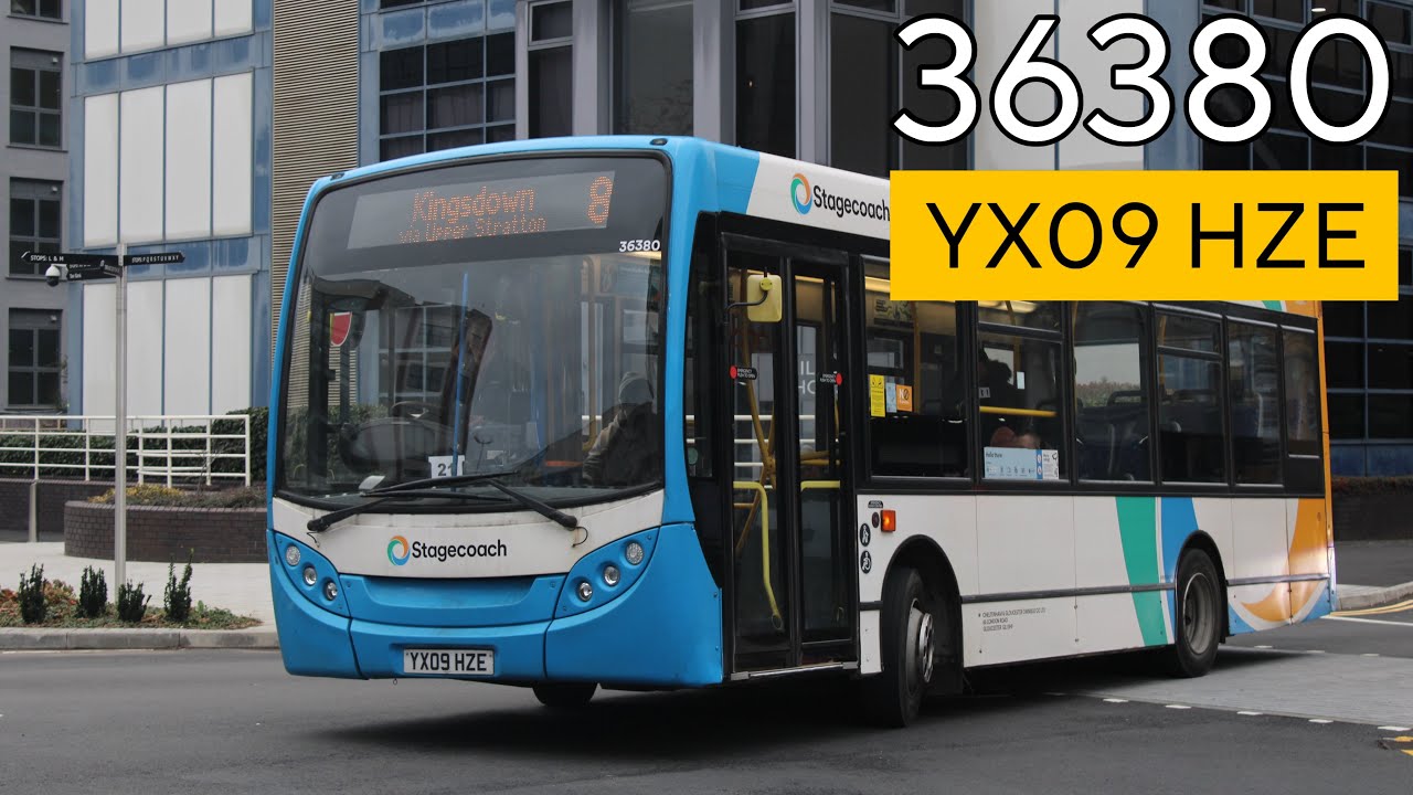 Babyviro!!! Stagecoach West 36380 (YX09 HZE) on the 8 through Kingsdown 24/01/26