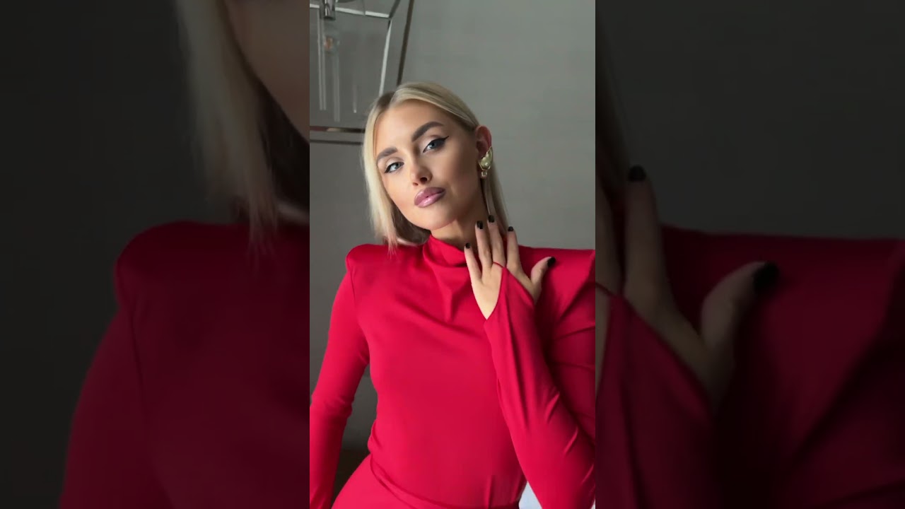 red dress