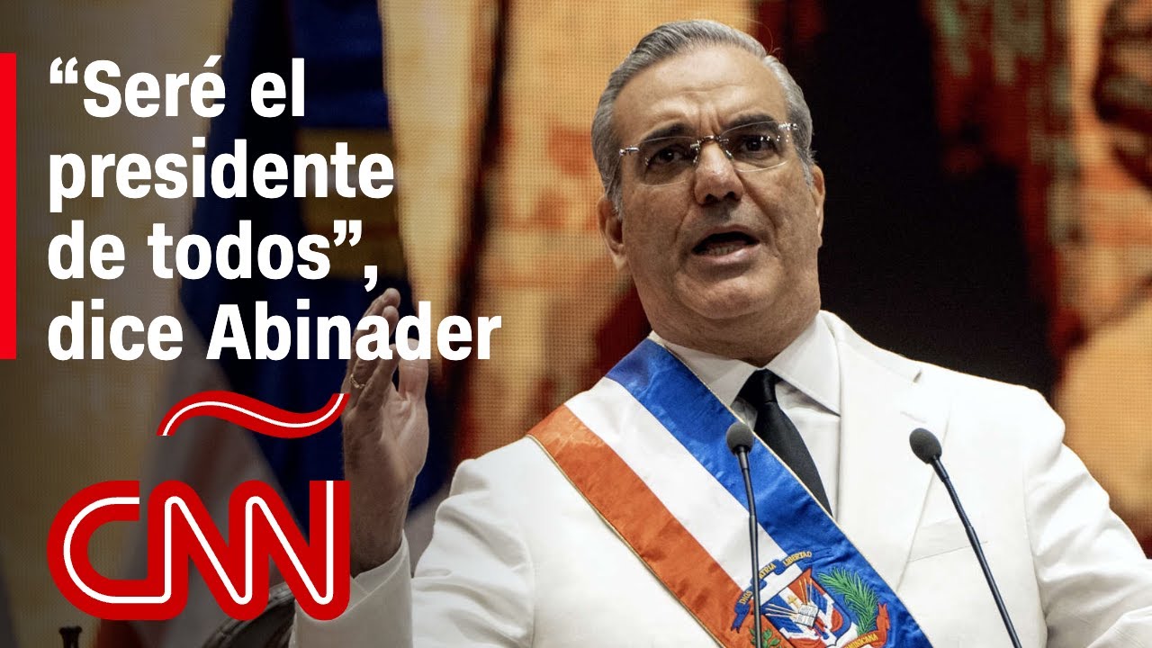 El discurso de Luis Abinader en su juramentación como presidente de República Dominicana