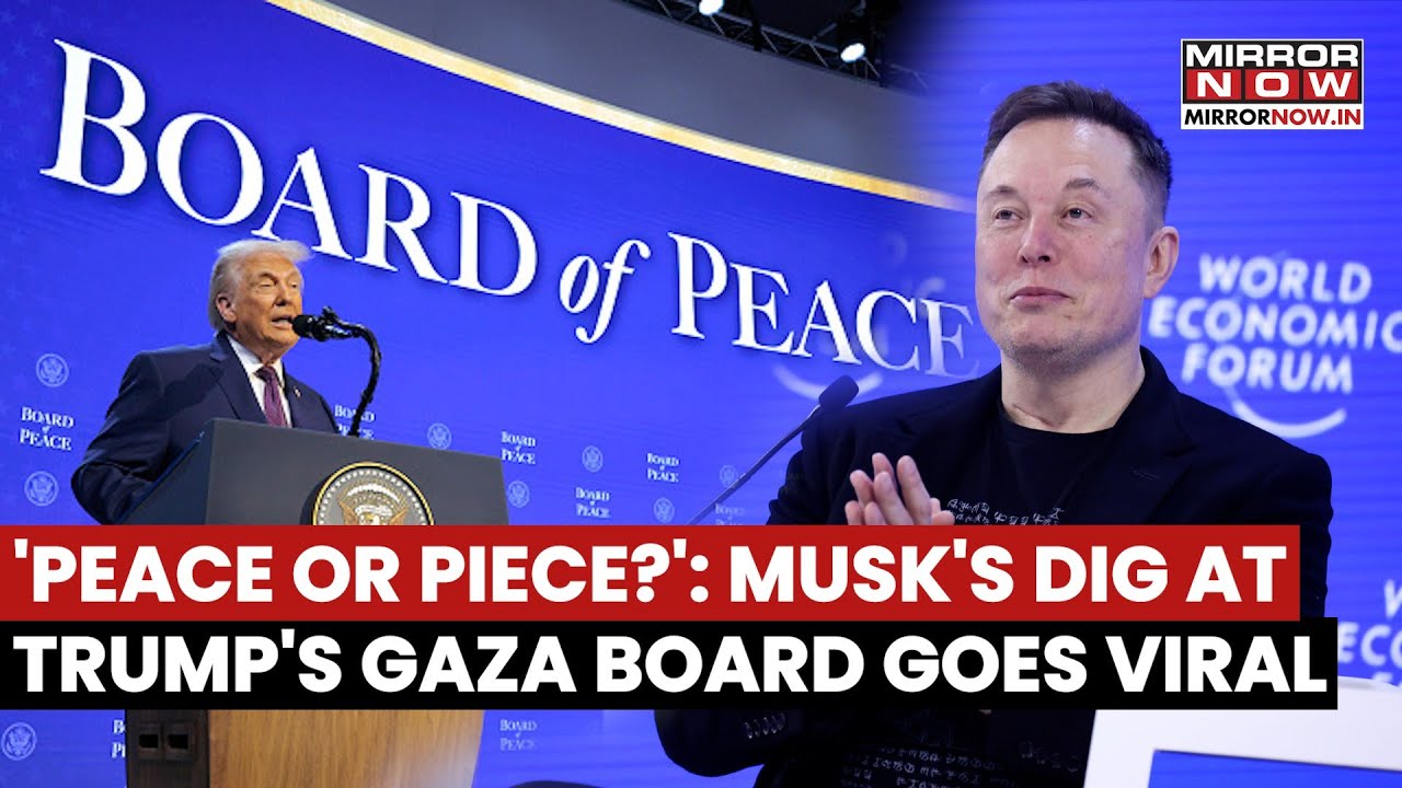 Elon Musk Takes 'Peace Or Piece' Jibe At Trump's Gaza Board Over Greenland & Venezuela In Davos