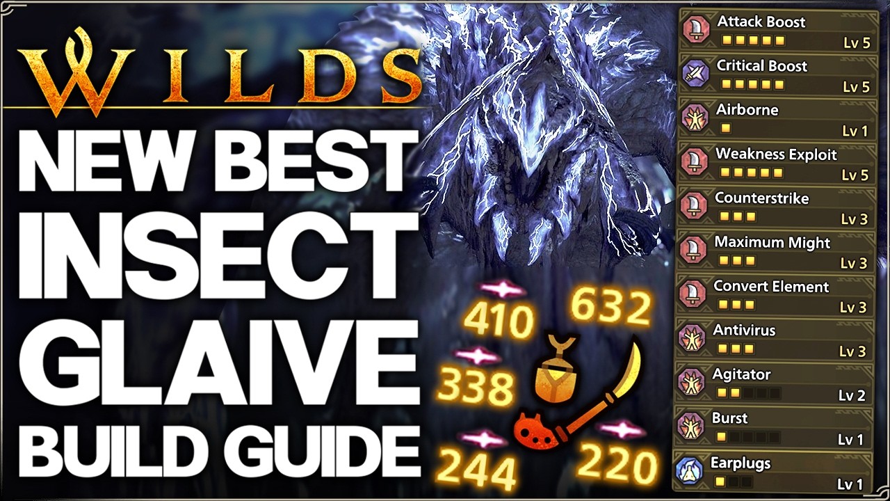 Monster Hunter Wilds - New Best OP Insect Glaive Build - Highest Damage Possible - AT Arkveld Guide!