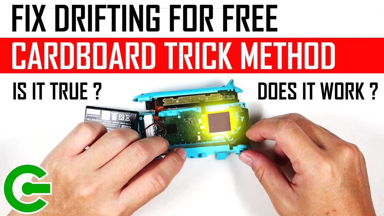 FIX YOUR NINTENDO SWITCH JOYCON DRIFT FOR FREE : THE CARDBOARD TRICK METHOD
