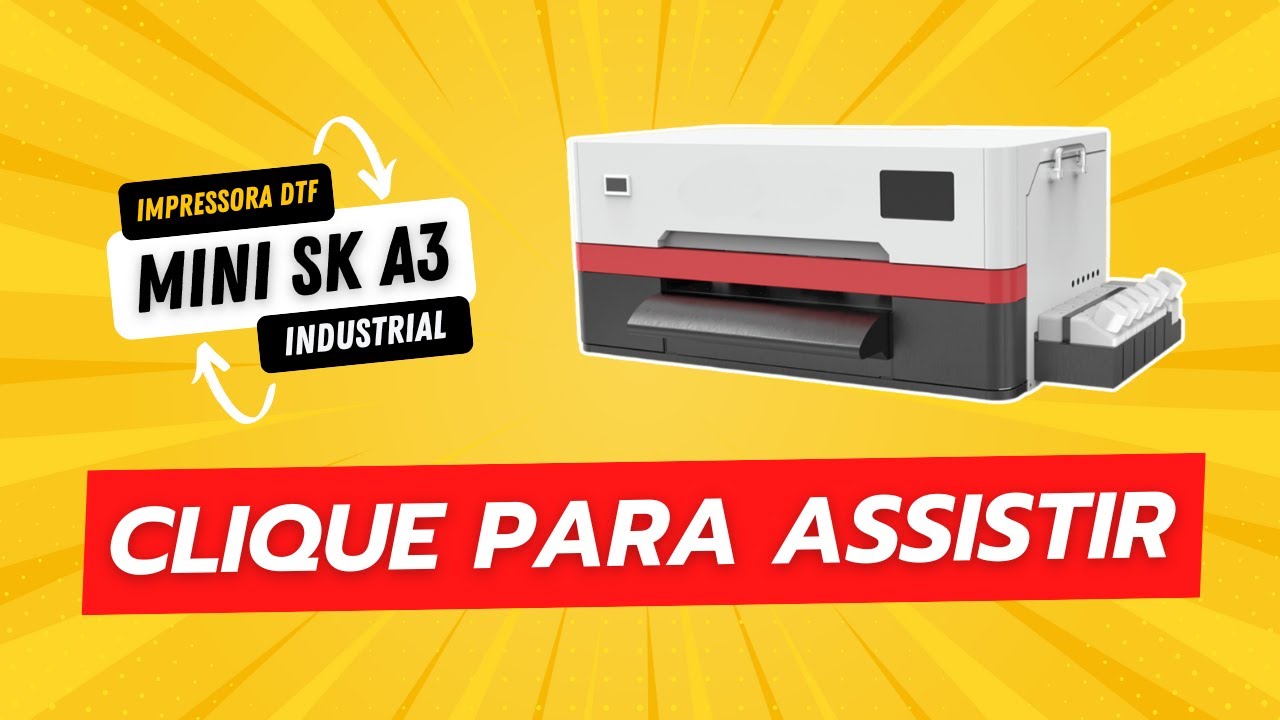 Impressora Industrial DTF - Mini SK A3 - A Melhor de 2025!