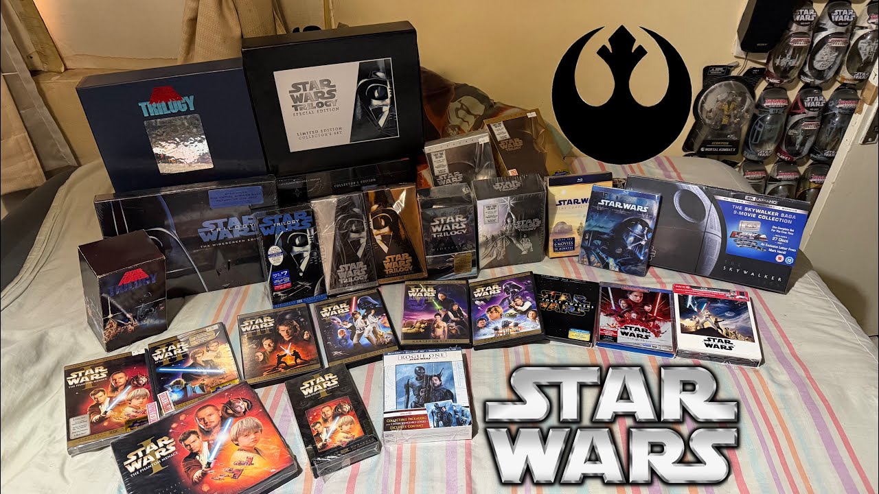 My Star Wars VHS, DVD, Blu-ray and 4Kcollection 