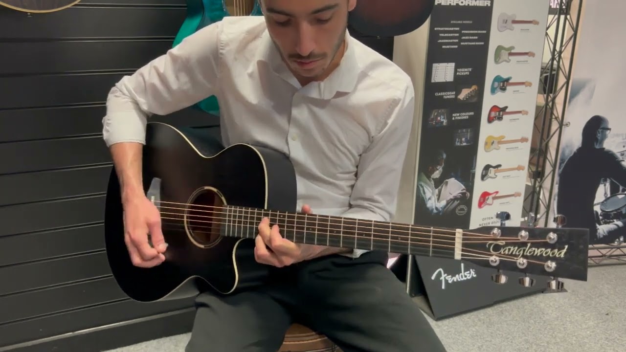 Tanglewood Blackbird Electroacoustic Guitar Demonstration & Review - Rimmers Music
