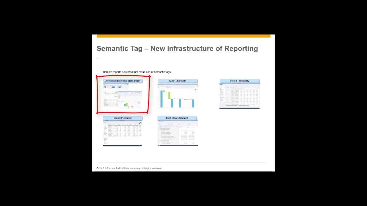 SAP S/4HANA Finance - Semantic Tag