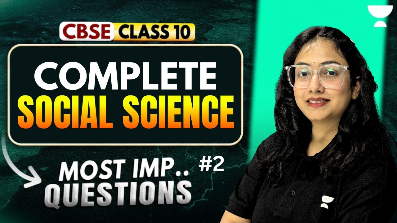 SST Most Important Questions | Class 10 Boards Special 2026 | Supriya Ma'am