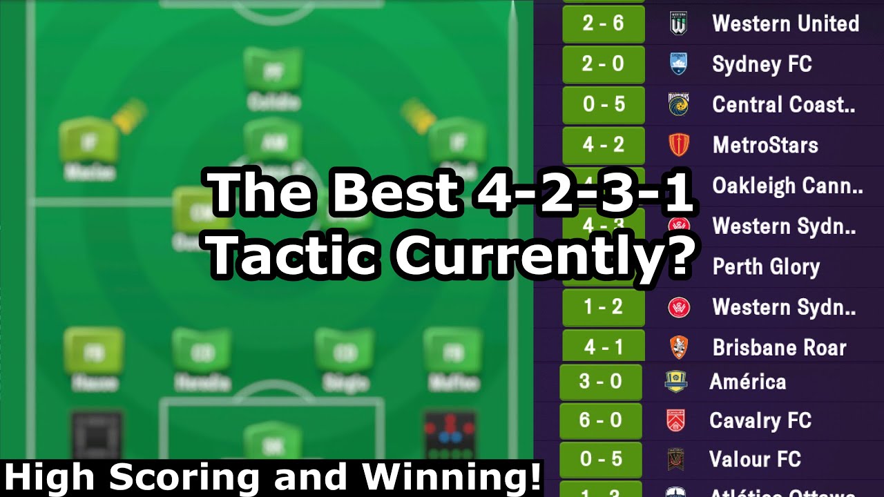 The Best 4-2-3-1 Tactic in Football Manager 2021 Mobile!