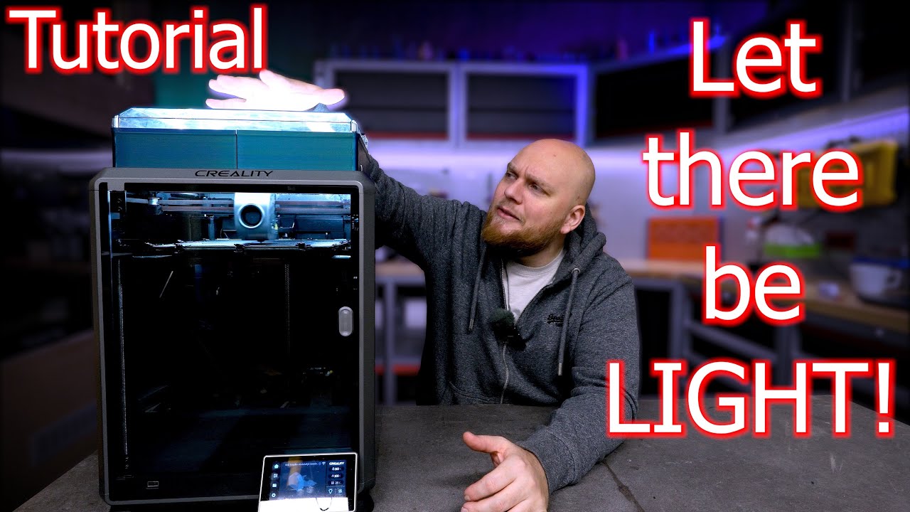 How to add more light in the creality K1 for cheap tutorial!