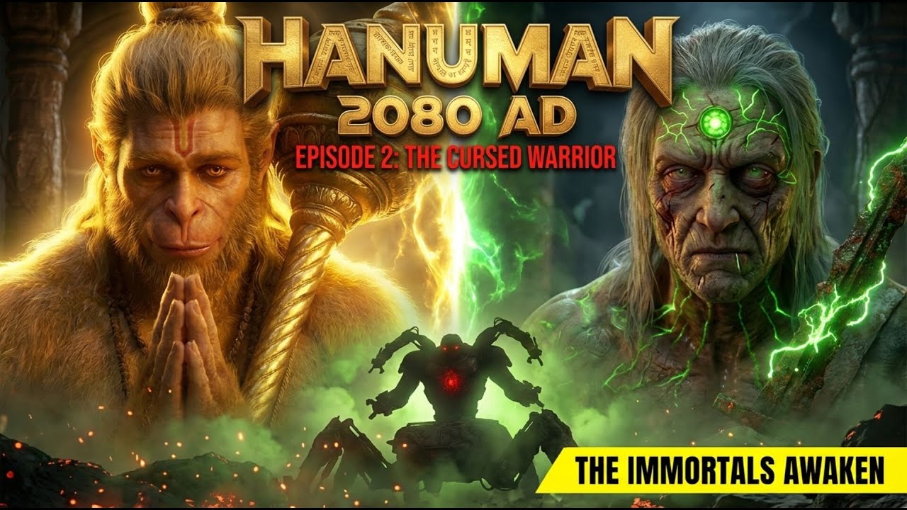 HANUMAN 2080 AD | Episode 2: The Cursed Warrior | Official Sci-Fi Mythological Series (AI Series)