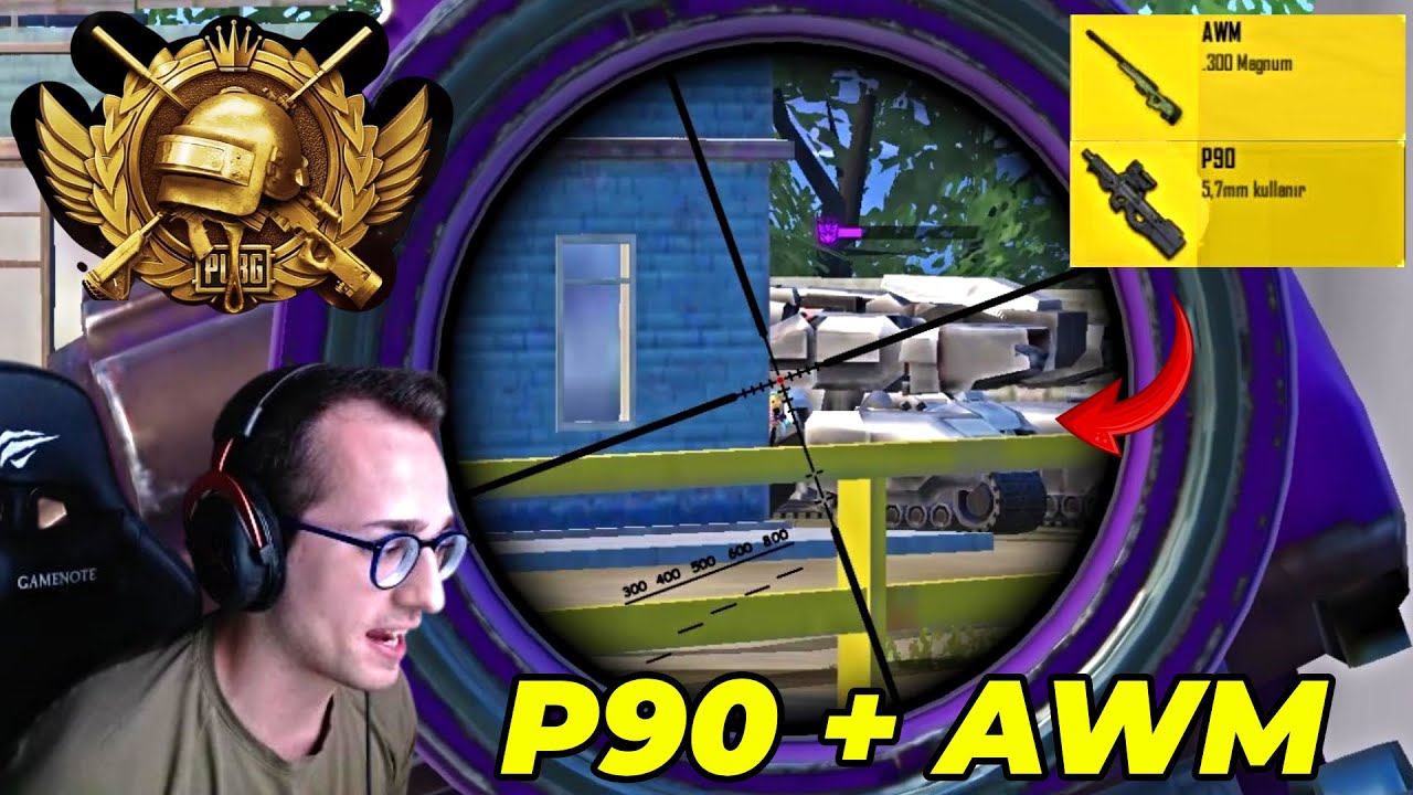 P90 + AWM YAPTIM! (RANK) PUBG MOBILE