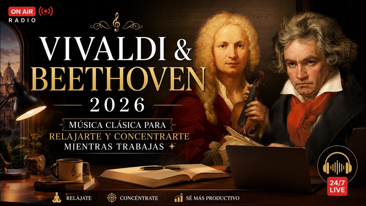Música para Concentrarte en el Trabajo 🎻 | Estilo Vivaldi & Beethoven | GDsalud