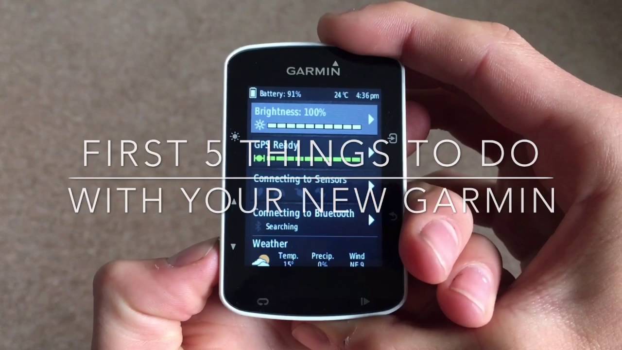 First 5 things to enable with your new garmin 520