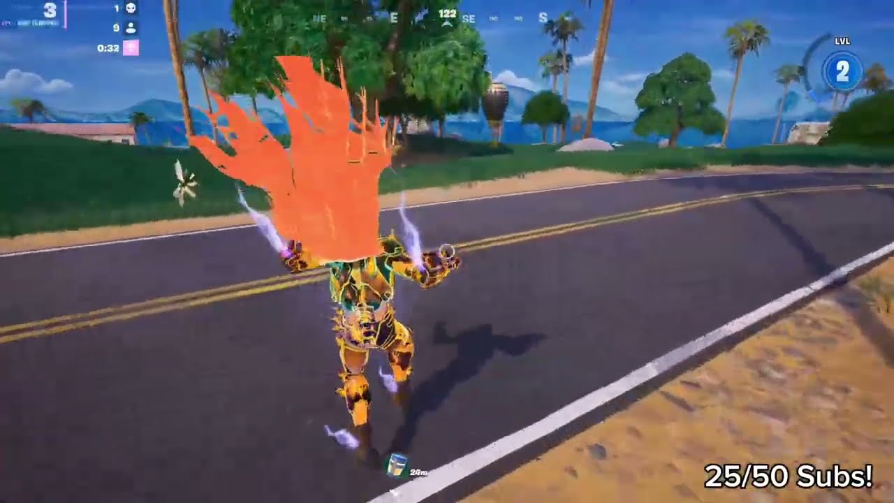 Fortnite With No HUD and Stick Drift… Somehow I Won