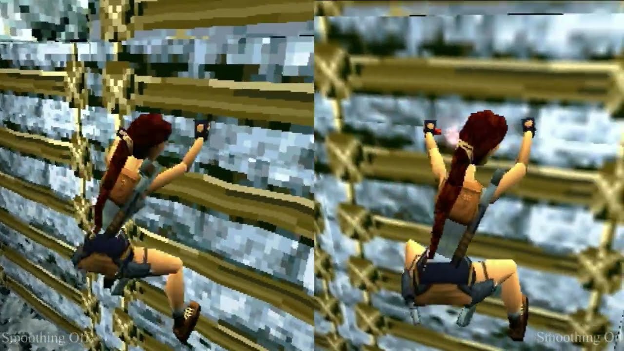 PS2 Texture Smoothing Demonstration Using Tomb Raider 2 -No Commentary-