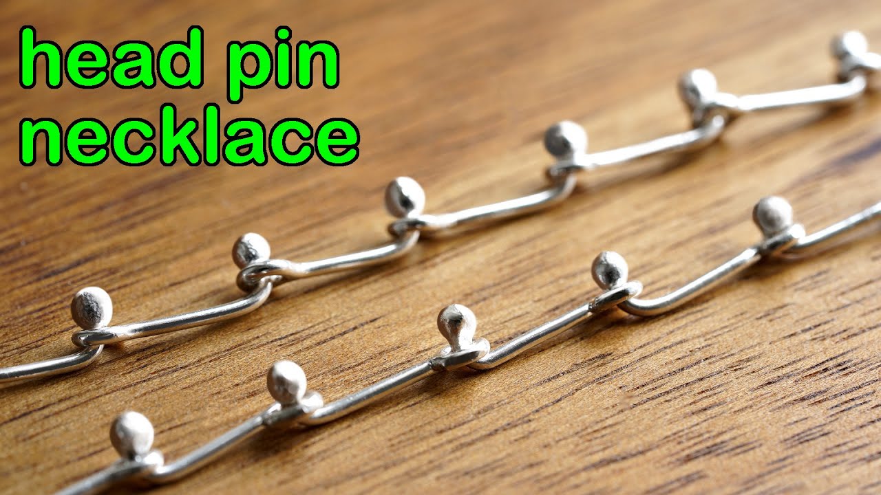 How to Make a Head Pin Necklace in 5 Easy Steps