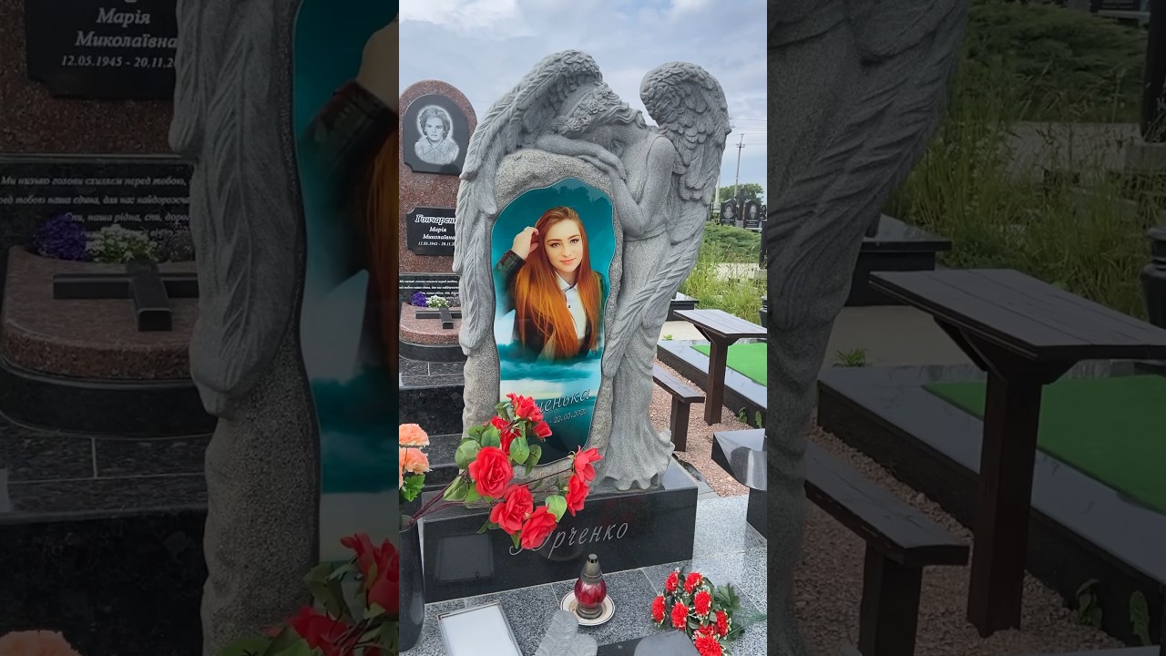 Красивый памятник из гранита для молодой девушки | Гарний памятник з граніту для молодої дівчини