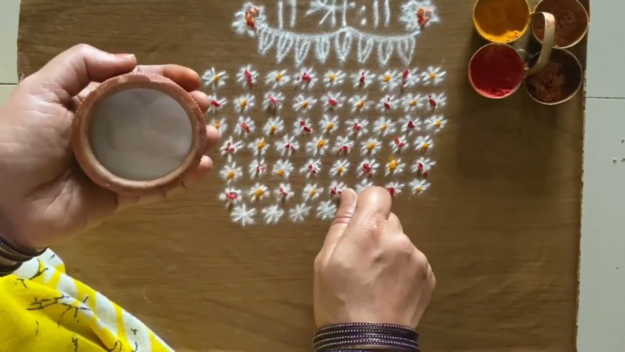  ದ್ವಾದಶಿ ವಿಶೇಷ 108 ಪದ್ಮ ರಂಗೋಲಿ ಅಲಂಕಾರ ದಿನನಿತ್ಯ ಹಾಕುವ ಗೋವು, ಅಂಬಾರಿ,33 ಗೋ ಪದ್ಮ,24 ಕೇಶವನಾಮ ರಂಗೋಲಿಗಳು🙏..