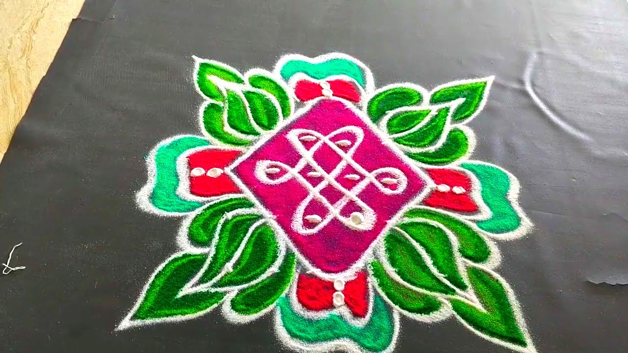 Daily muggu 🏵️ మహాశివరాత్రి స్పెషల్ మెలికల ముగ్గు 🌹 5*1))) please subscribe 🙏🙏