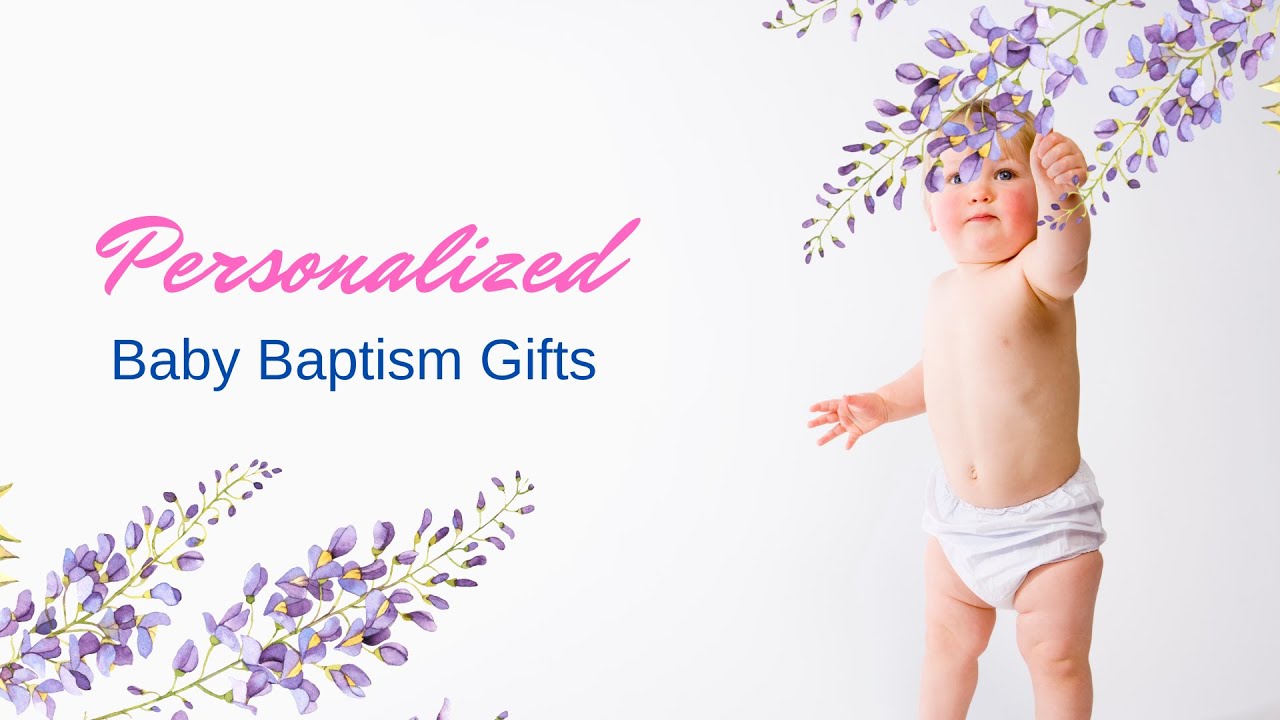 Personalized Baby Baptism Gifts for Baby Shower or Newborn Announcement