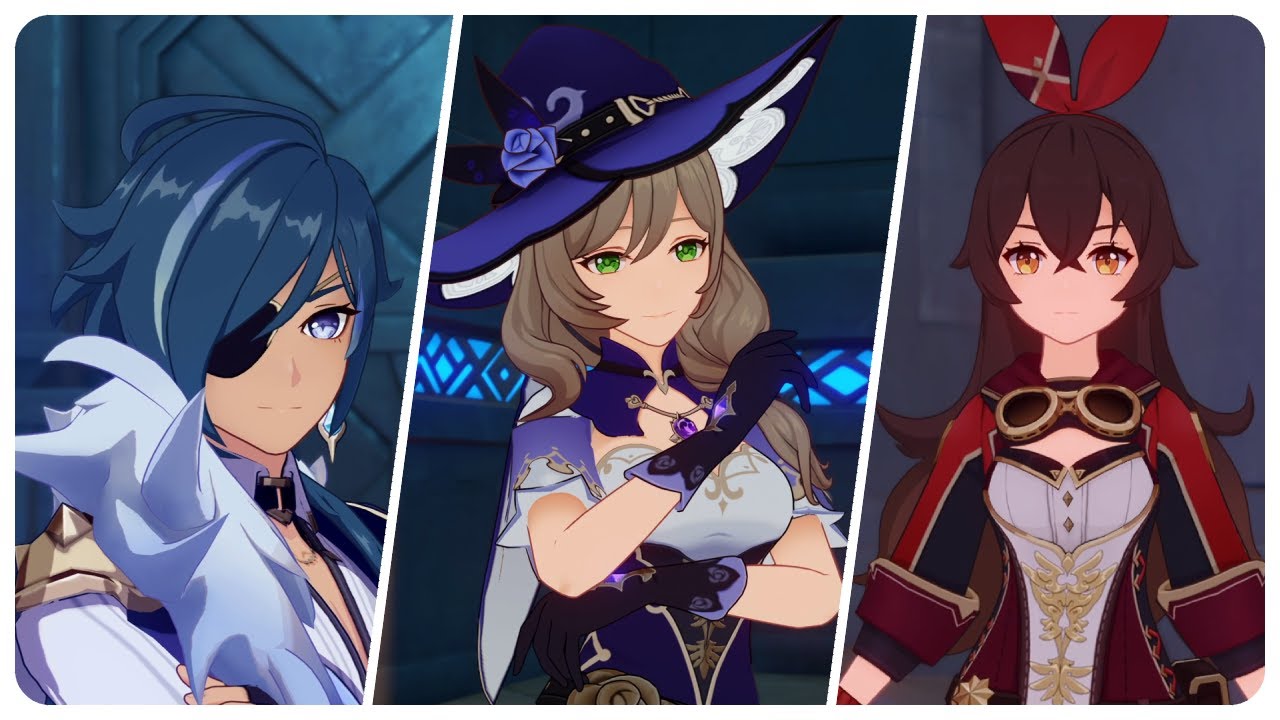 Traveler Explores Lisa, Amber, and Kaeya's Domain | Genshin Impact