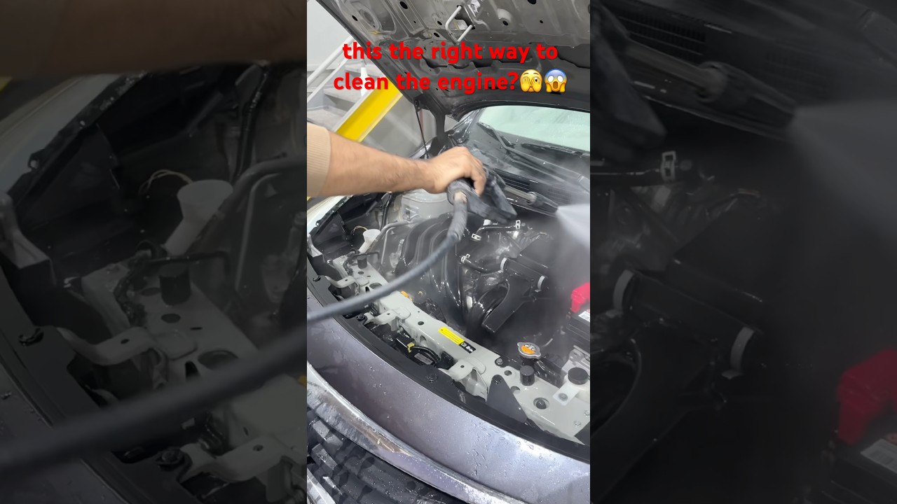 this the right way to clean the engine?🫣🫣😱 