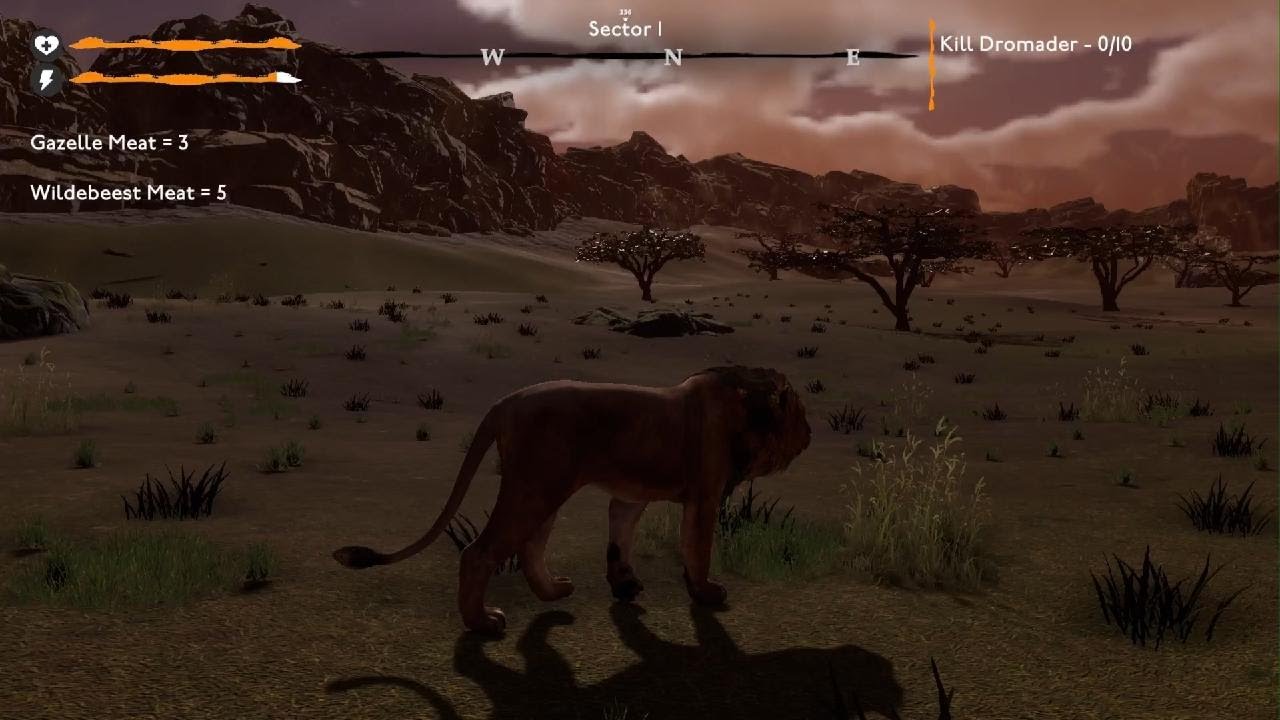 Lion Simulator Survival: caçando camelo
