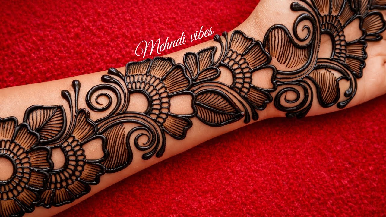 Very Stylish Front Hand Mehndi Design | Shaded Mehndi Design | Easy Mehndi Design | mehndi ka design