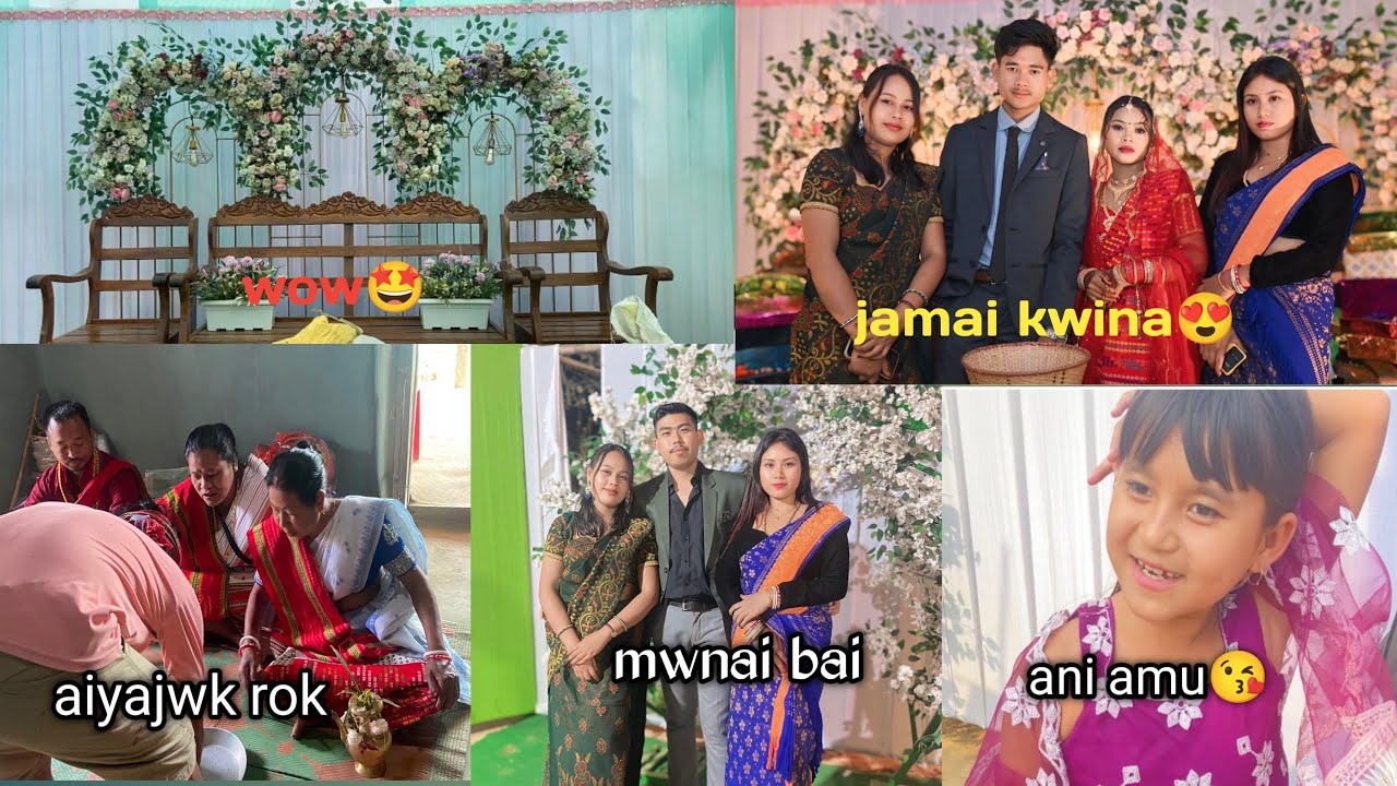 Mwnai ni kailabari//Abinash and Elia wedding// mar ke mwsa kha😆