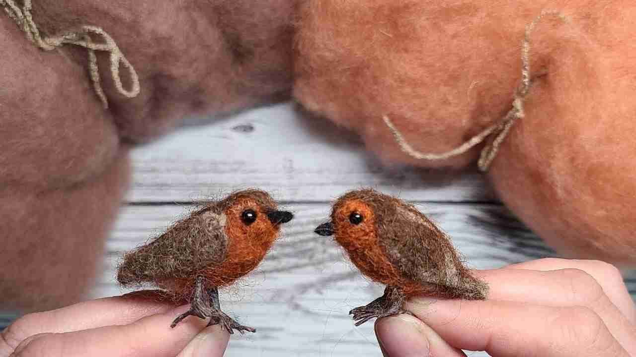 Miniature Needle Felt Robin Tutorial