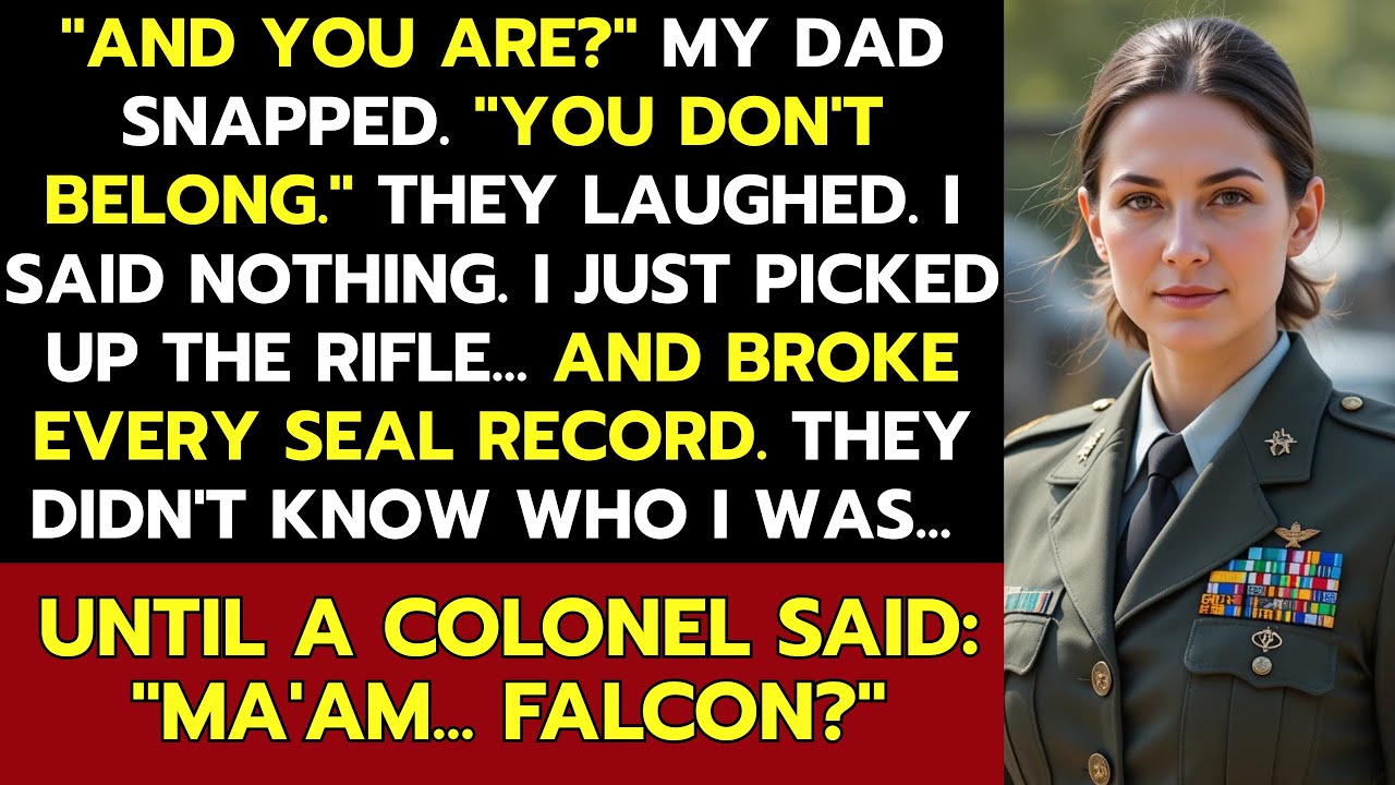 You don’t belong on this SEAL training ground,” my dad said — Then a Colonel said, “Madam… Falcon?