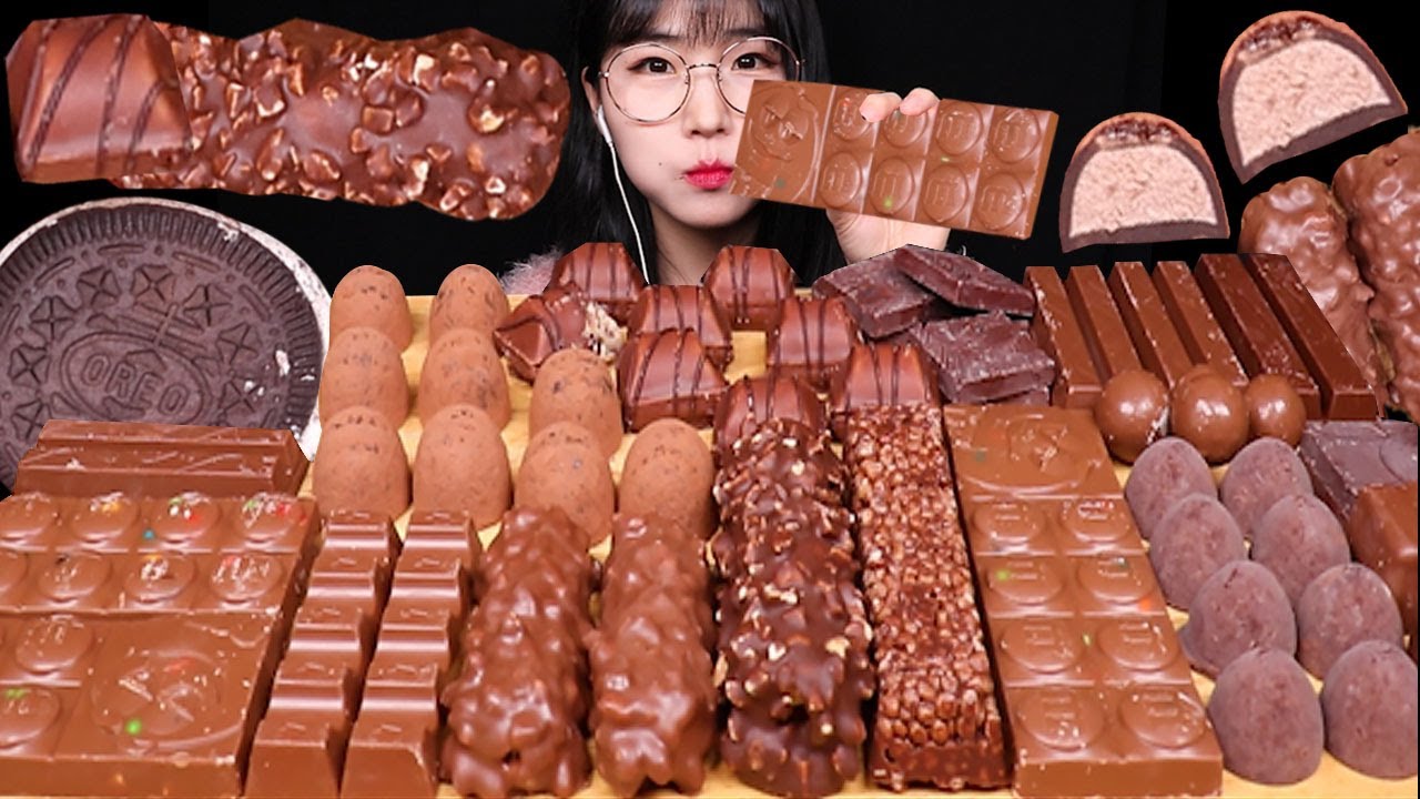ASMR MUKBANG | 역대급 초코 디저트 먹방! 더티 초코쉘 헤이즐넛 초콜릿 초코바 아이스크림 CHOCOLATE ICE CREAM BAR DESSERTS EATING