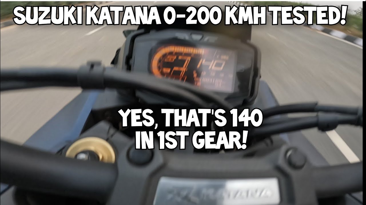 Suzuki Katana: разгон 0-100 и 0-200 км/ч | Протестированы все режимы езды