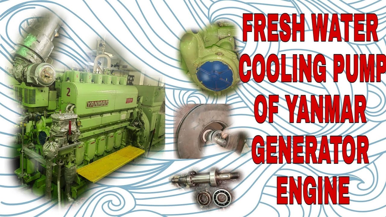 FRESH WATER COOLING PUMP OF YANMAR GENERATOR ENGINE