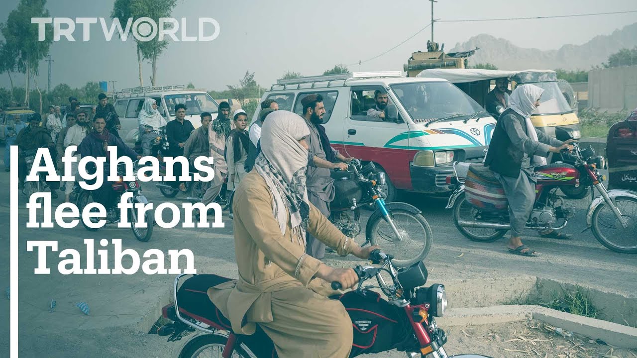 Thousands of Afghans flee Afghanistan's Kandahar city as Taliban offensive continues