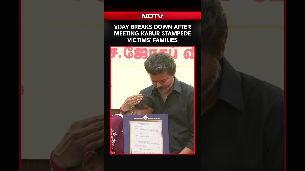 Vijay Breaks Down After Meeting Karur Stampede Victims' Families