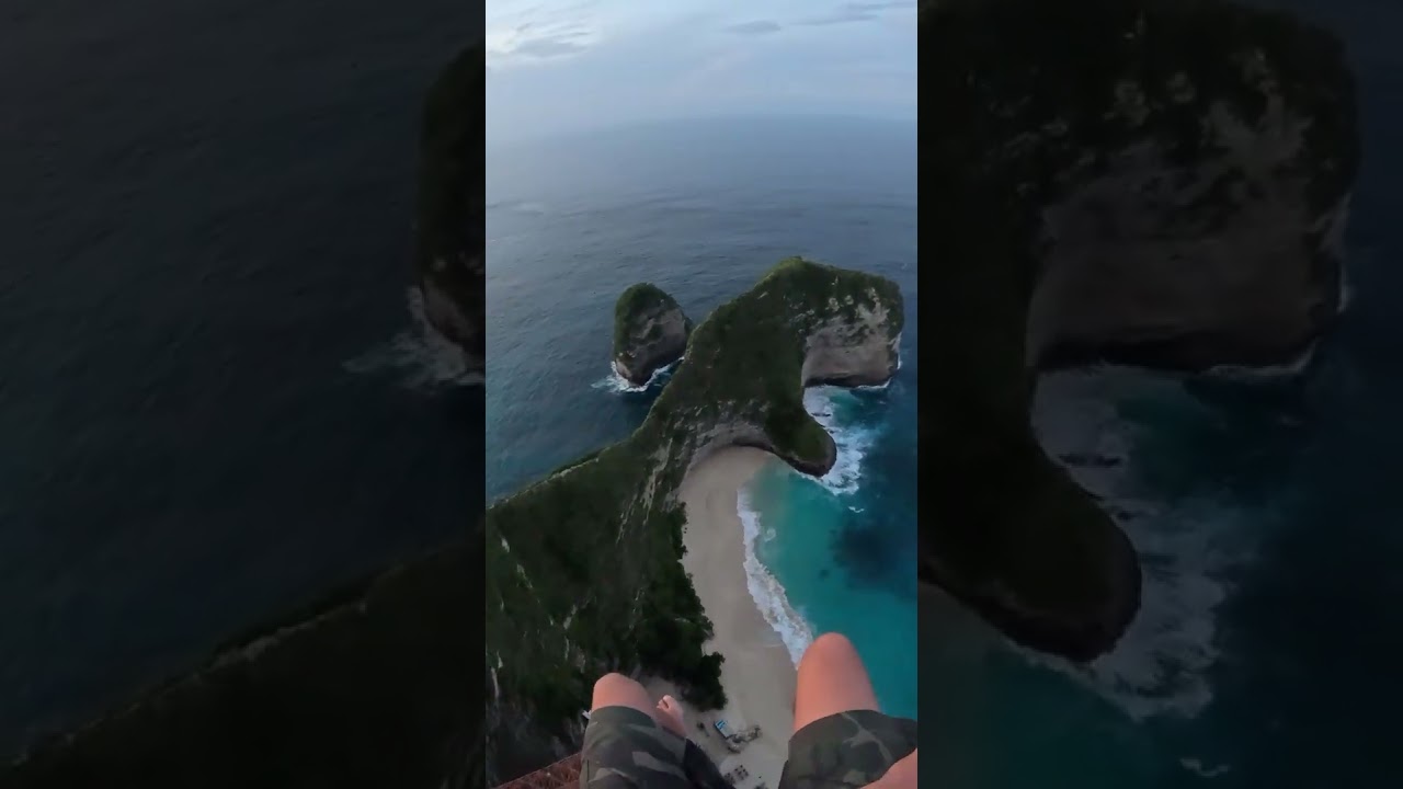 Nusa penida Crane climb on Kellingking beach 